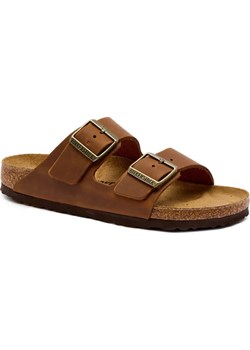 Birkenstock Skórzane klapki Arizona | narrow fit ze sklepu Gomez Fashion Store w kategorii Klapki damskie - zdjęcie 185378535