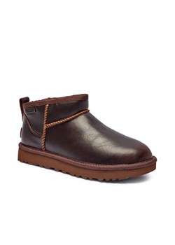 UGG Skórzane śniegowce Classic Ultra Mini | z dodatkiem wełny ze sklepu Gomez Fashion Store w kategorii Śniegowce damskie - zdjęcie 185378547
