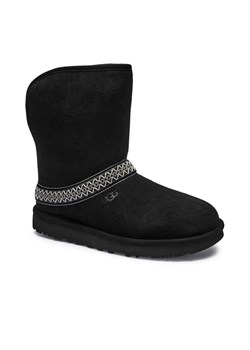 UGG Skórzane śniegowce CLASSIC SHORT CRESCENT | z dodatkiem wełny ze sklepu Gomez Fashion Store w kategorii Śniegowce damskie - zdjęcie 185378779