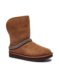 UGG Skórzane śniegowce CLASSIC SHORT CRESCENT | z dodatkiem wełny ze sklepu Gomez Fashion Store w kategorii Śniegowce damskie - zdjęcie 185378788