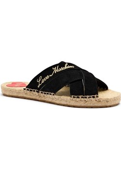 Love Moschino Skórzane klapki ze sklepu Gomez Fashion Store w kategorii Klapki damskie - zdjęcie 185378815