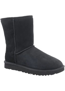 UGG Skórzane śniegowce W Classic Short II | z dodatkiem wełny ze sklepu Gomez Fashion Store w kategorii Śniegowce damskie - zdjęcie 185378885
