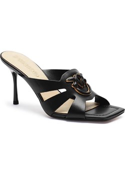 Pinko Skórzane klapki na szpilce LISA 04 ze sklepu Gomez Fashion Store w kategorii Klapki damskie - zdjęcie 185378895