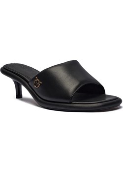 Pinko Skórzane klapki na szpilce TARA 01 ze sklepu Gomez Fashion Store w kategorii Klapki damskie - zdjęcie 185378918
