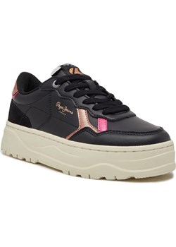 Pepe Jeans London Skórzane trampki KORE POPPY ze sklepu Gomez Fashion Store w kategorii Buty sportowe damskie - zdjęcie 185379065