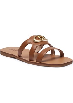 Liu Jo Skórzane klapki SABA 11 ze sklepu Gomez Fashion Store w kategorii Klapki damskie - zdjęcie 185379226