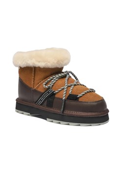 EMU Australia Skórzane śniegowce Blurred Micro | z dodatkiem wełny ze sklepu Gomez Fashion Store w kategorii Śniegowce damskie - zdjęcie 185379245