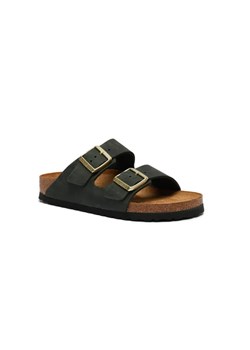 Birkenstock Skórzane klapki Arizona | narrow fit ze sklepu Gomez Fashion Store w kategorii Klapki damskie - zdjęcie 185379247
