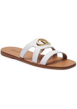 Liu Jo Skórzane klapki SABA 11 ze sklepu Gomez Fashion Store w kategorii Klapki damskie - zdjęcie 185379365