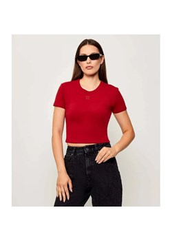 HUGO T-shirt Delanor | Cropped Fit ze sklepu Gomez Fashion Store w kategorii Bluzki damskie - zdjęcie 185379397