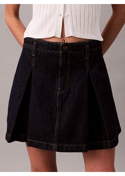 Calvin Klein Jeans Dżinsowa spódnica damska Kobiety Bawełna dark stone jednolity ze sklepu vangraaf w kategorii Spódnice - zdjęcie 185384689