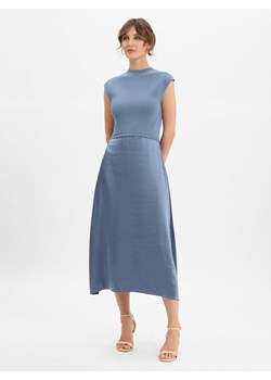BOSS Sukienka damska - Ferdolini Kobiety wiskoza niebieski jednolity ze sklepu vangraaf w kategorii Sukienki - zdjęcie 185384698