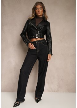 Niebieskie Jeansy Skinny Regular Wiast Simole ze sklepu renee.pl w kategorii Jeansy damskie - zdjęcie 185384765