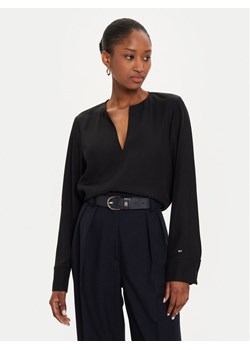 Tommy Hilfiger Bluzka WW0WW43364 Czarny Regular Fit ze sklepu MODIVO w kategorii Bluzki damskie - zdjęcie 185384898