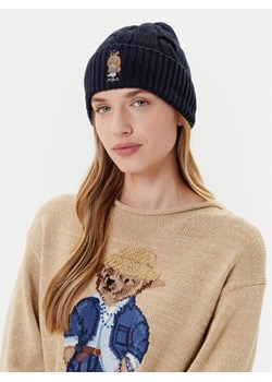 Polo Ralph Lauren Czapka 455981433002 Granatowy ze sklepu MODIVO w kategorii Czapki zimowe damskie - zdjęcie 185384948