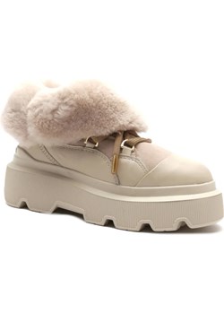 INUIKII Skórzane śniegowce | z dodatkiem wełny ze sklepu Gomez Fashion Store w kategorii Śniegowce damskie - zdjęcie 185386127