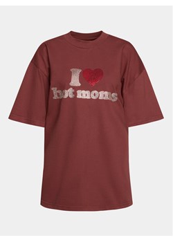 2005 T-Shirt Unisex Hot Moms Tee Brązowy Relaxed Fit ze sklepu MODIVO w kategorii Bluzki damskie - zdjęcie 185387988