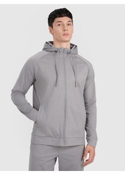Męska bluza treningowa 4F 4FWMM00TFSWM654 - szara ze sklepu Sportstylestory.com w kategorii Bluzy męskie - zdjęcie 185389585