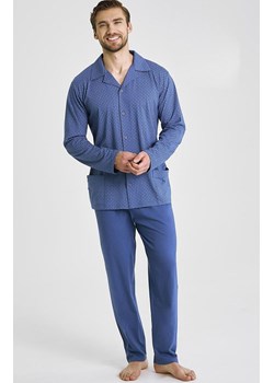Rozpinana piżama męska Darek 3483, Kolor jeans-wzór, Rozmiar XXL, Taro ze sklepu Intymna w kategorii Piżamy męskie - zdjęcie 185390166