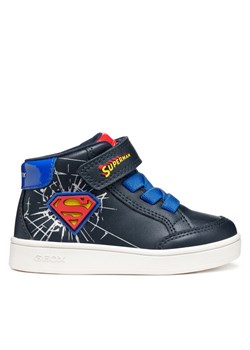 Sneakersy Geox B Eclyper B565LB 000BC C4226 M Granatowy ze sklepu eobuwie.pl w kategorii Buty sportowe dziecięce - zdjęcie 185390286