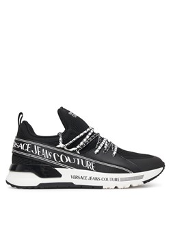 Sneakersy Versace Jeans Couture 79YA3SA3 ZSD03 Czarny ze sklepu eobuwie.pl w kategorii Buty sportowe męskie - zdjęcie 185390408
