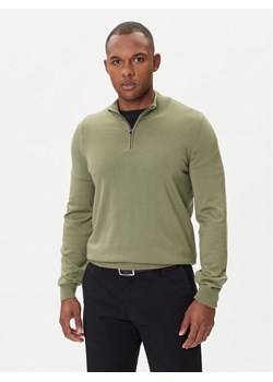 BOSS Sweter Ebenji  50528300 Zielony Regular Fit ze sklepu MODIVO w kategorii Swetry męskie - zdjęcie 185391166