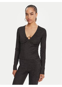 Just Cavalli Bluzka 79PAH638 J0251 Czarny Slim Fit ze sklepu MODIVO w kategorii Bluzki damskie - zdjęcie 185391175