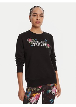 Versace Jeans Couture Bluza 79HAIB00 CFB00 Czarny Regular Fit ze sklepu MODIVO w kategorii Bluzy damskie - zdjęcie 185391239