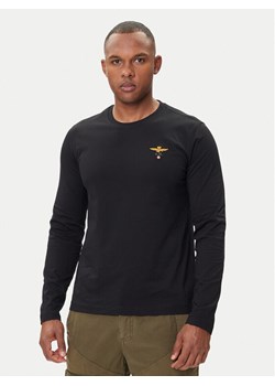 Aeronautica Militare Longsleeve 252TS2390UJ00372 Czarny Regular Fit ze sklepu MODIVO w kategorii T-shirty męskie - zdjęcie 185391329