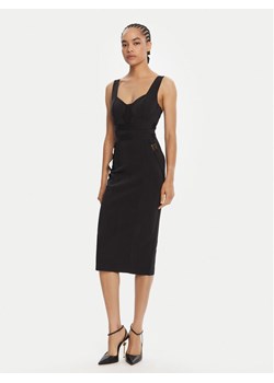 Elisabetta Franchi Sukienka koktajlowa AB-810-56E2-V520 Czarny Regular Fit ze sklepu MODIVO w kategorii Sukienki - zdjęcie 185391348
