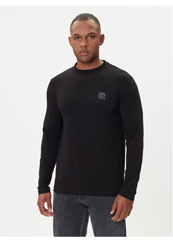 KARL LAGERFELD Longsleeve 755052 554235 Czarny Regular Fit ze sklepu MODIVO w kategorii T-shirty męskie - zdjęcie 185391357