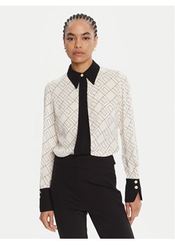 Elisabetta Franchi Koszula CA-104-56E2-V320 Biały Regular Fit ze sklepu MODIVO w kategorii Koszule damskie - zdjęcie 185391469