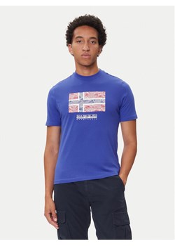 Napapijri T-Shirt S-Drapeau Ss NP0A891K Niebieski Regular Fit ze sklepu MODIVO w kategorii T-shirty męskie - zdjęcie 185391529