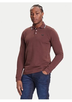 Wrangler Polo 112371508 Brązowy Regular Fit ze sklepu MODIVO w kategorii T-shirty męskie - zdjęcie 185391596