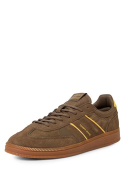 Tommy Jeans Męskie skórzane buty sportowe Mężczyźni skóra błotnisty jednolity ze sklepu vangraaf w kategorii Trampki męskie - zdjęcie 185393928