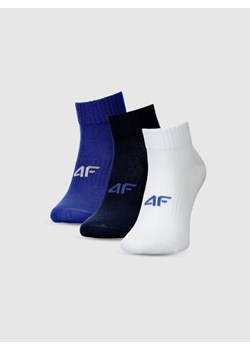 Chłopięce skarpetki za kostkę (3-pack) 4F 4FJWMM00USOCM499 - multikolor ze sklepu Sportstylestory.com w kategorii Skarpetki dziecięce - zdjęcie 185395515