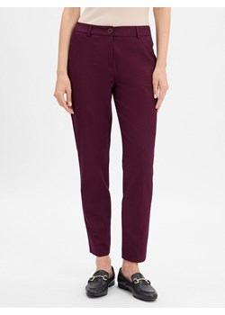 Marie Lund Spodnie Kobiety bakłażanowy jednolity ze sklepu vangraaf w kategorii Spodnie damskie - zdjęcie 185396076