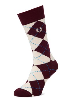 Fred Perry Skarpety Mężczyźni drobna dzianina bordowy w kratkę ze sklepu vangraaf w kategorii Skarpetki męskie - zdjęcie 185396096