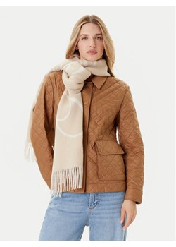 Tommy Hilfiger Szalik Script Logo AW0AW17786 Beżowy ze sklepu MODIVO w kategorii Szaliki i chusty damskie - zdjęcie 185397137
