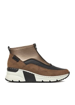 Rieker Sneakersy N6352-25 Brązowy ze sklepu MODIVO w kategorii Buty sportowe damskie - zdjęcie 185397237