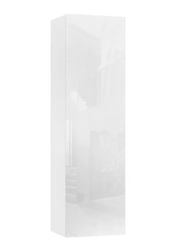 Biały słupek szafka ścienna 140 cm - Vicky 8X ze sklepu Edinos.pl w kategorii Komody - zdjęcie 185398486