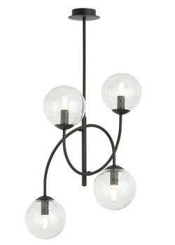 Lampa sufitowa z przezroczystymi kloszami - D116-Hurgen ze sklepu Edinos.pl w kategorii Kolczyki - zdjęcie 185398757