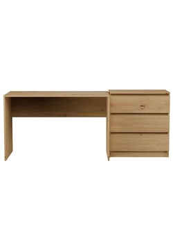Nowoczesny komplet mebli biurko + komoda dąb artisan - Deso ze sklepu Edinos.pl w kategorii Komody - zdjęcie 185399767