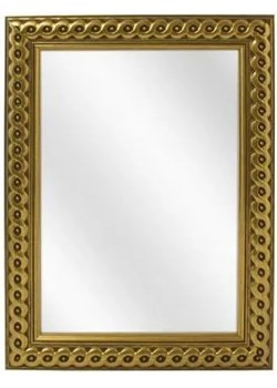 Złote lustro glamour w dekoracyjnej ramie G9-M22 ze sklepu Edinos.pl w kategorii Lustra - zdjęcie 185400126