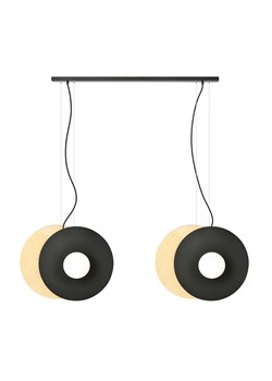 Loftowa podwójna lampa wisząca opal - D105-Stachys ze sklepu Edinos.pl w kategorii Lampy wiszące - zdjęcie 185400127