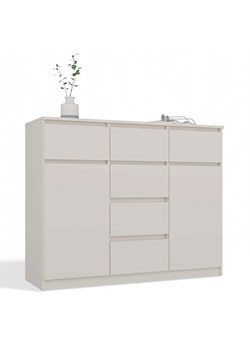 Kaszmirowa komoda w stylu skandynawskim z szufladami  N2-F67 ze sklepu Edinos.pl w kategorii Komody - zdjęcie 185400289