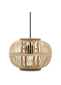 Brązowa drewniana lampa wisząca - EX218-Ablo ze sklepu Edinos.pl w kategorii Lampy wiszące - zdjęcie 185400456