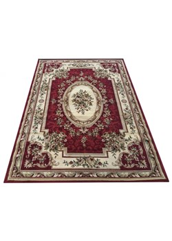 Czerwony elegancki dywan w stylu vintage - Agix ze sklepu Edinos.pl w kategorii Dywany - zdjęcie 185400598