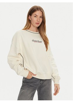 Guess Bluza W4BQ18 KC811 Écru Regular Fit ze sklepu MODIVO w kategorii Bluzy damskie - zdjęcie 185401798