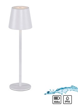Just Light Lampa stołowa LED &quot;Euria&quot; w kolorze białym - wys. 37 x Ø 11 cm ze sklepu Limango Polska w kategorii Oświetlenie - zdjęcie 185403916